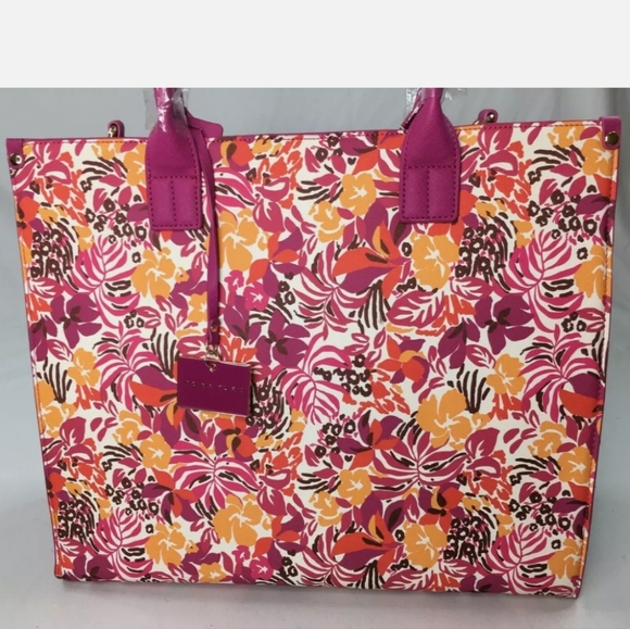 Trina Turk Majorelle Garden W/ Stripe Tote - Picture 4 of 8